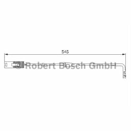 Contact d'avertissement, usure des plaquettes de frein 1 987 474 940 Bosch