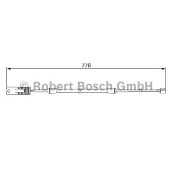 Contact d'avertissement, usure des plaquettes de frein 1 987 474 925 Bosch