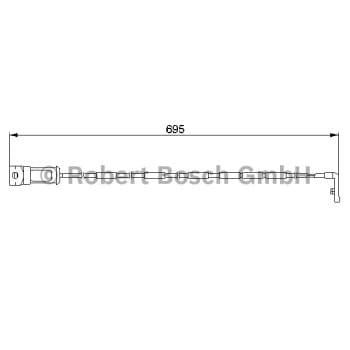 Contact d'avertissement, usure des plaquettes de frein 1 987 474 929 Bosch