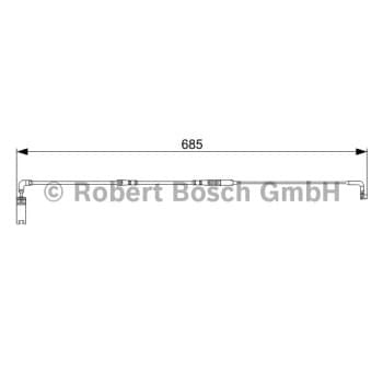 Contact d'avertissement, usure des plaquettes de frein 1 987 473 003 Bosch