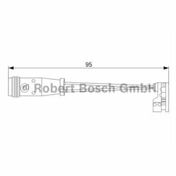 Contact d'avertissement, usure des plaquettes de frein 1.987.473.006 Bosch