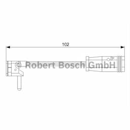 Contact d'avertissement, usure des plaquettes de frein 1 987 473 019 Bosch