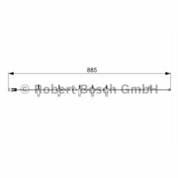 Contact d'avertissement, usure des plaquettes de frein 1 987 473 015 Bosch