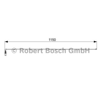 Contact d'avertissement, usure des plaquettes de frein 1.987.473.004 Bosch