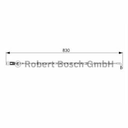 Contact d'avertissement, usure des plaquettes de frein 1.987.473.043 Bosch