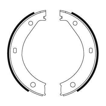 Jeu de mâchoires de frein, frein de stationnement 8805 ABS