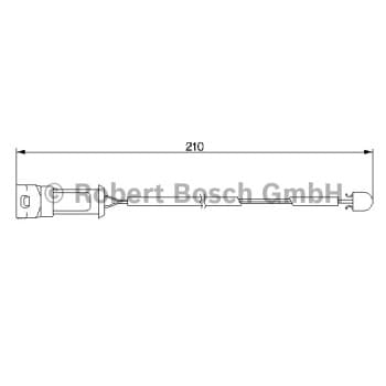 Contact d'avertissement, usure des plaquettes de frein 1 987 474 939 Bosch