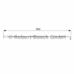 Contact d'avertissement, usure des plaquettes de frein 1.987.473.030 Bosch