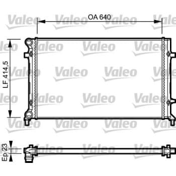 Radiateur, refroidissement du moteur 734332 Valeo