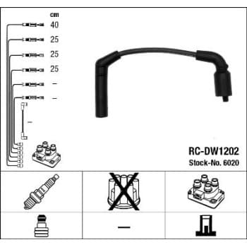 Kit de câbles d'allumage 6020 NGK