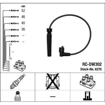 Kit de câbles d'allumage 8276 NGK