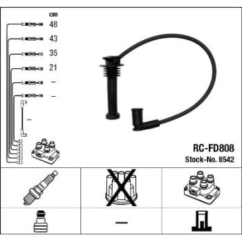 Kit de câbles d'allumage 8542 NGK