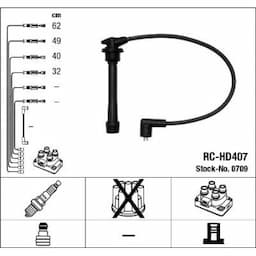 Kit de câbles d'allumage 0709 NGK