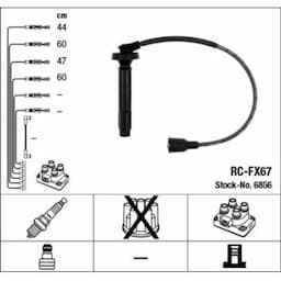 Kit de câbles d'allumage 6856 NGK