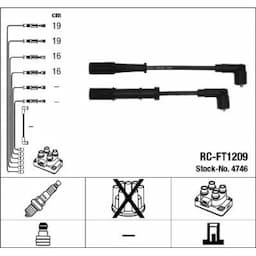 Kit de câbles d'allumage 4746 NGK