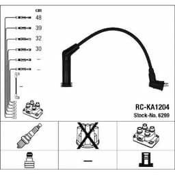 Kit de câbles d'allumage 6299 NGK