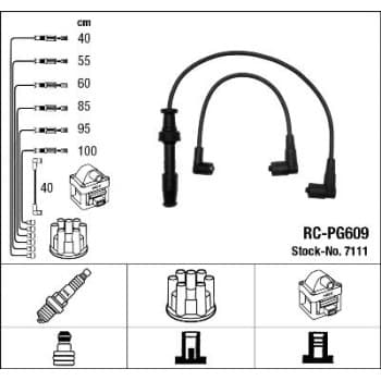 Kit de câbles d'allumage 7111 NGK