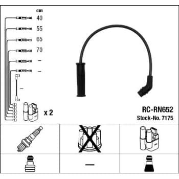 Kit de câbles d'allumage 7175 NGK