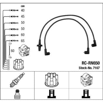 Kit de câbles d'allumage 7167 NGK