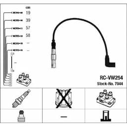 Kit de câbles d'allumage 7044 NGK