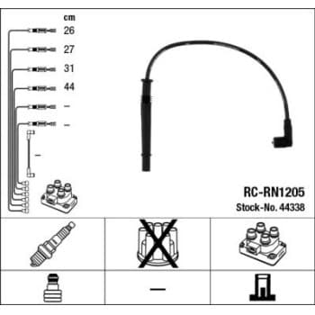 Kit de câbles d'allumage 44338 NGK