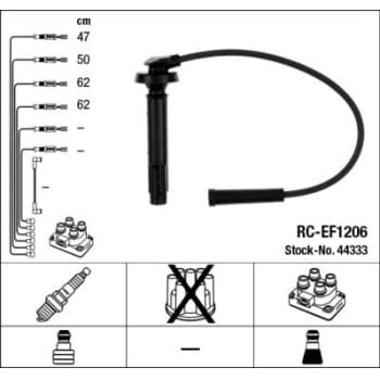 Kit de câbles d'allumage 44333 NGK