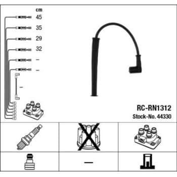 Jeu de câbles d&#39;allumage 44330 NGK