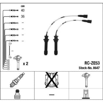 Kit de câbles d'allumage 8647 NGK