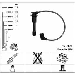 Kit de câbles d'allumage 9856 NGK