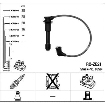 Kit de câbles d'allumage 9856 NGK