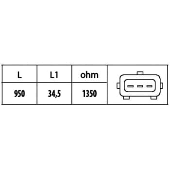 Capteur d'angle, vilebrequin 6PU 009 146-451 Hella