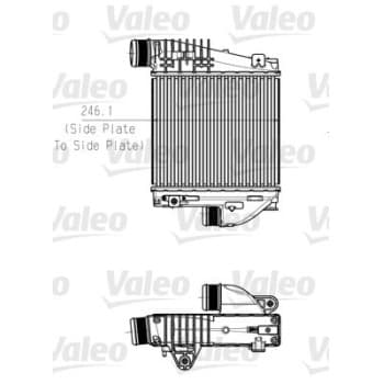 Intercooler, échangeur 818290 Valeo