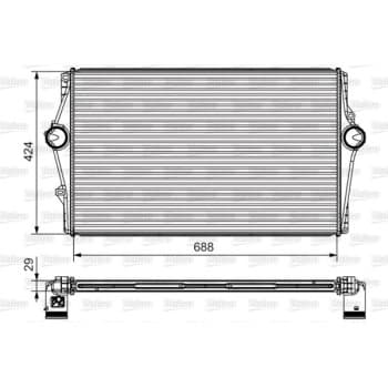 Intercooler, échangeur 818283 Valeo