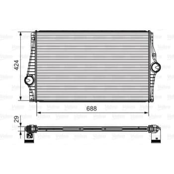 Intercooler, échangeur 818280 Valeo