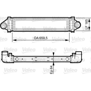 Intercooler, échangeur 818245 Valeo