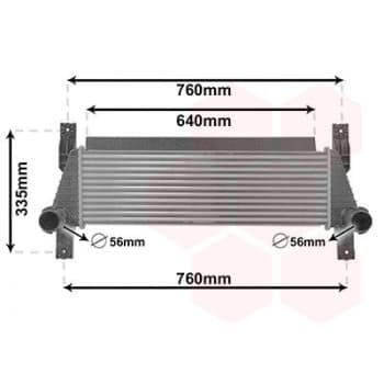 Intercooler, échangeur 18014701 International Radiators