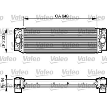 Intercooler, échangeur 818732 Valeo