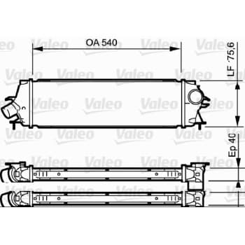 Intercooler, échangeur 818771 Valeo