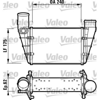 Intercooler, échangeur 817625 Valeo