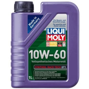 Huile moteur Liqui Moly Synthoil Race Tech Gt1 10W60 A3/B4 1L