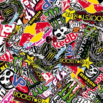 Stickerbomb Foil - Graffiti Design 2 - Rouleau de 60x200cm - auto-adhésif