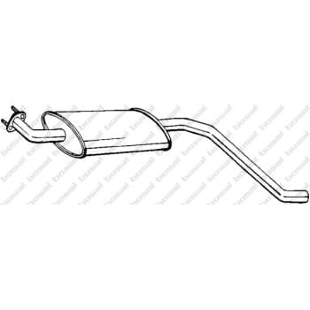 Silencieux central 115-635 Bosal