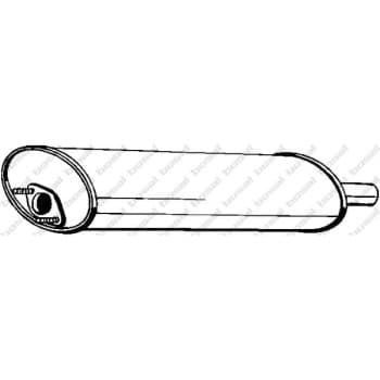 Silencieux central 115-743 Bosal
