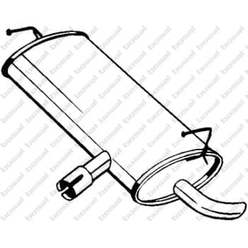 Silencieux arrière 145-203 Bosal
