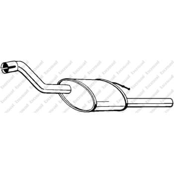 Silencieux arrière 154-313 Bosal