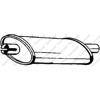 Silencieux central 200-957 Bosal