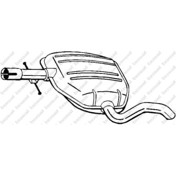 Silencieux central 233-245 Bosal