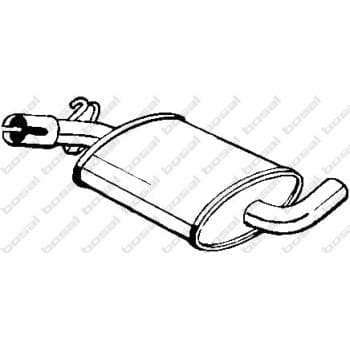 Silencieux central 233-407 Bosal