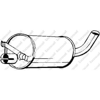 Silencieux central 235-909 Bosal