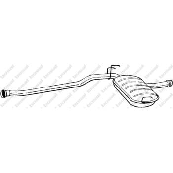 Silencieux central 280-521 Bosal